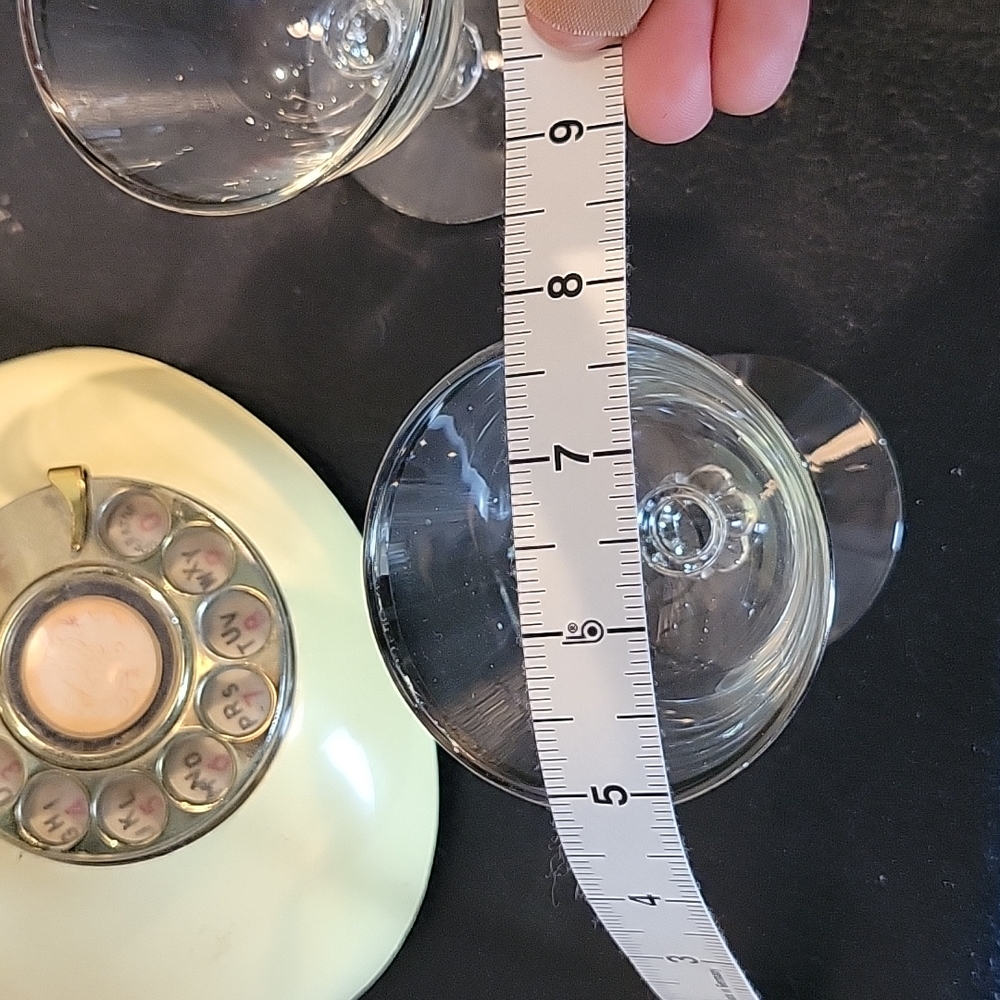 Vintage MCM Silver Rimmed Cordial Glasses - Picture 7 of 8
